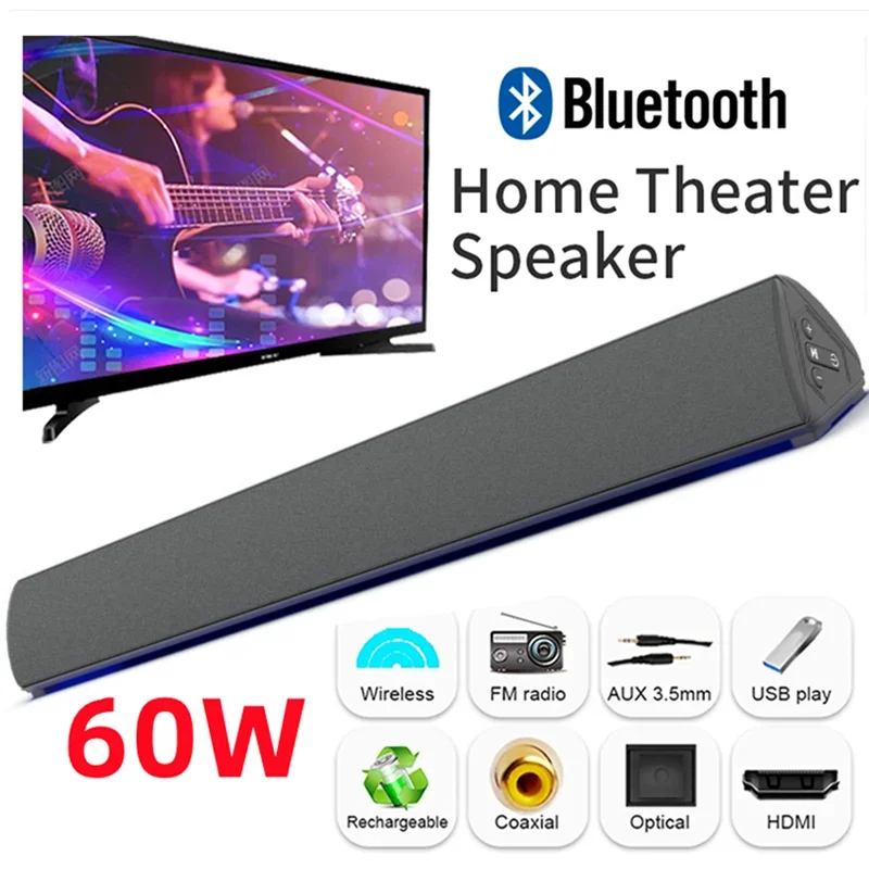 Home Bar And Theater - Barra de sonido inalámbrica para TV