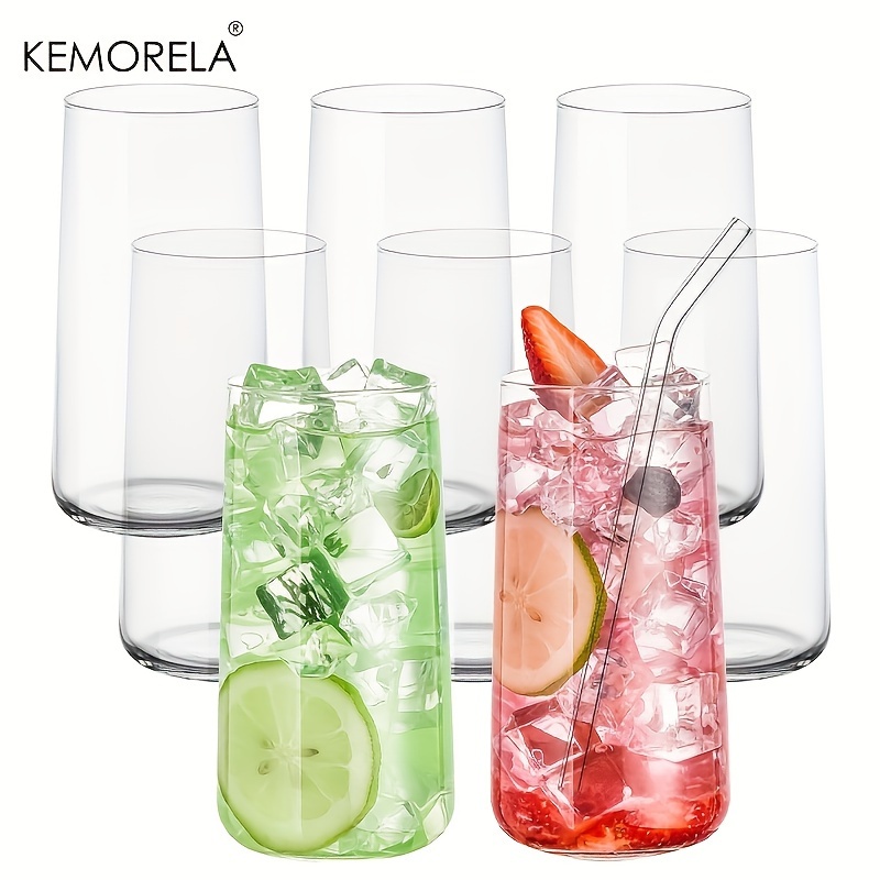 Highball Glass Set - Vaso de café con pajita para