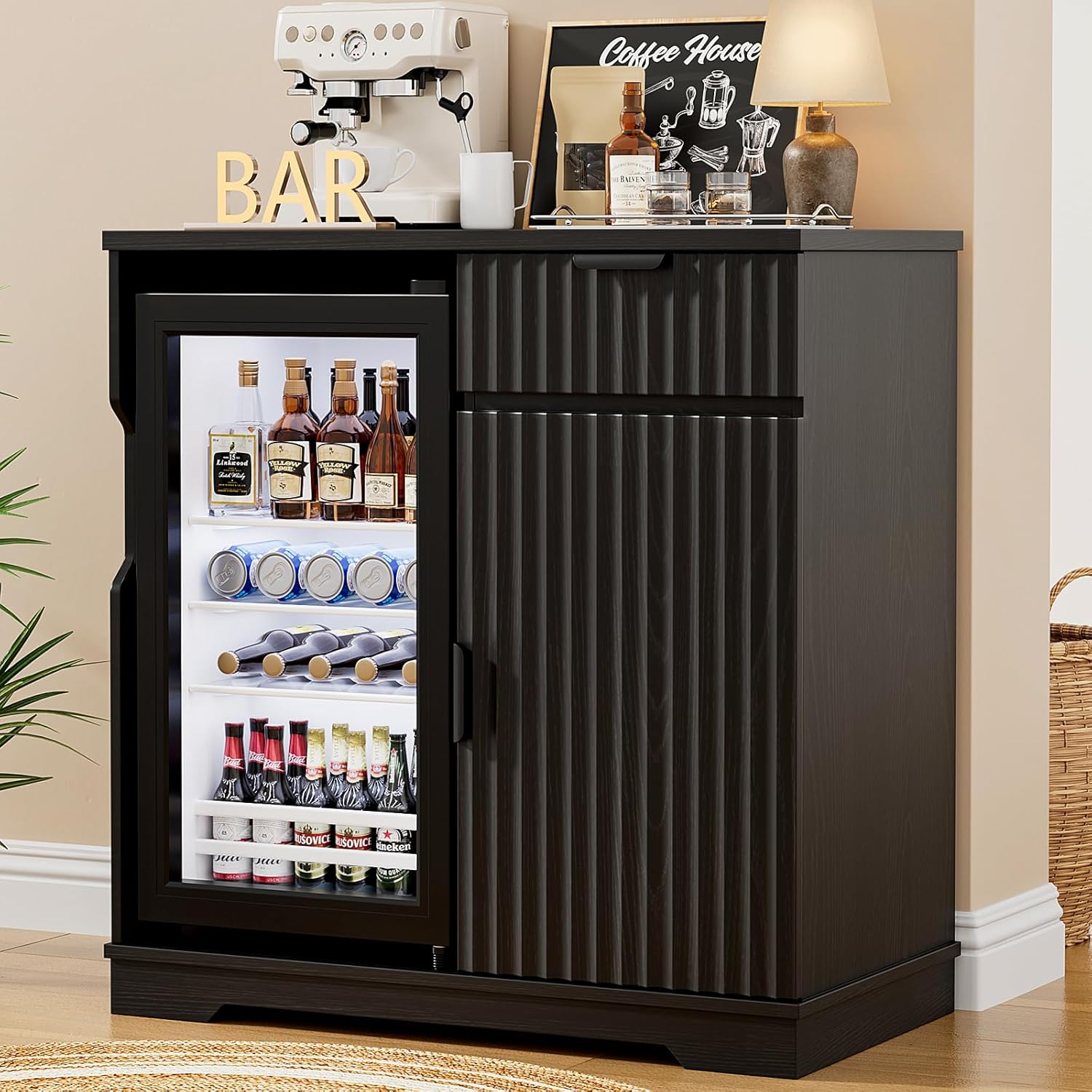 Home Bar And Cabinet - Mueble Bar para Café con Cajón