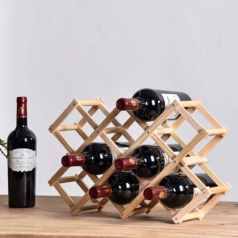 Home Bar Setup - Estantes apilables para almacenamiento de vino,