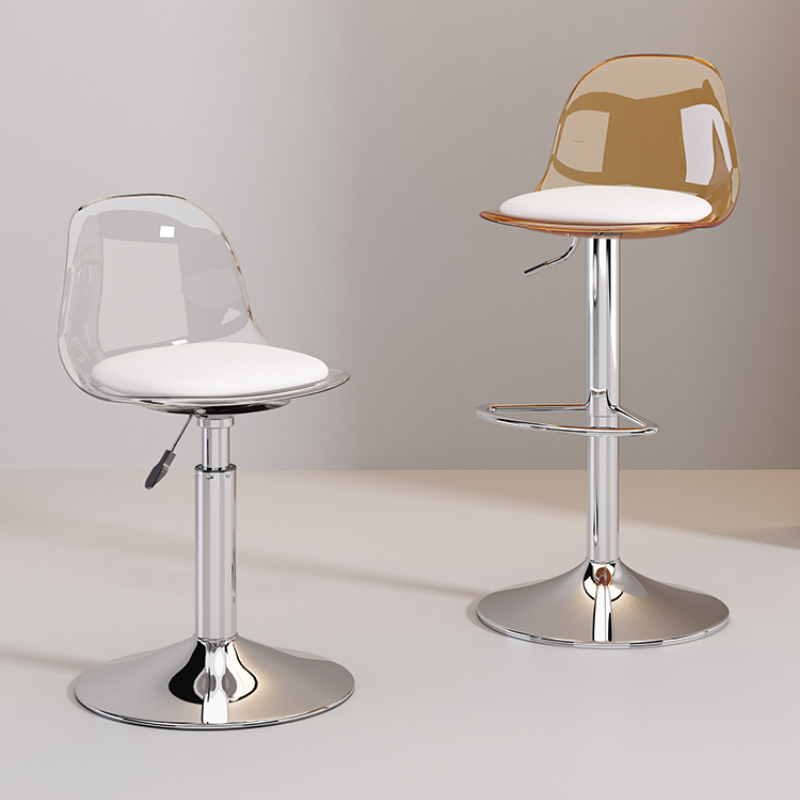 Home Bar Lounge - Taburete transparente acrílico, silla de Bar