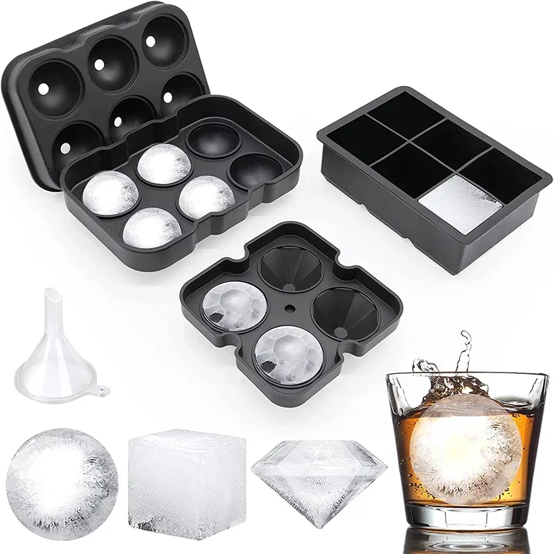 Ice Mold Sphere - Bandejas grandes para cubitos de hielo,