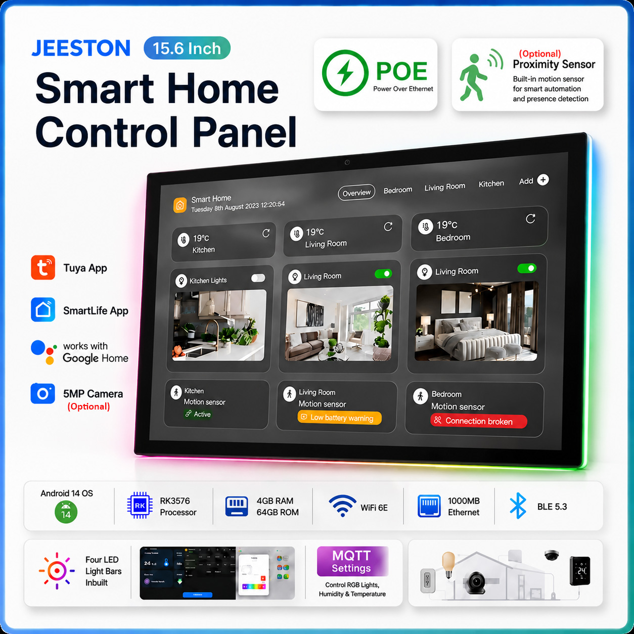 Home Bar Android - Panel Táctil de Control Inteligente para