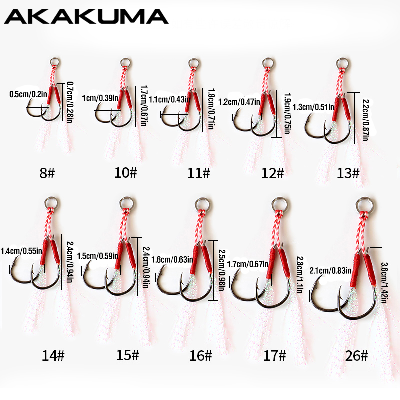10 Uds. De anzuelos de pesca c - Jigger Double Sided reseña y precio