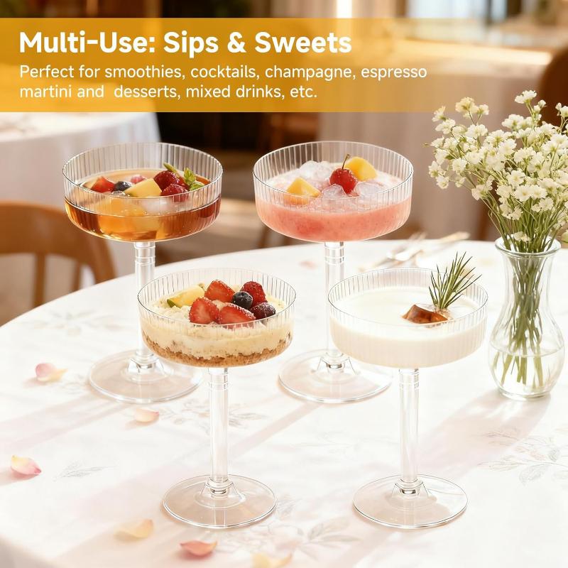Copas de plástico transparente - Home Bar Supplies reseña y precio