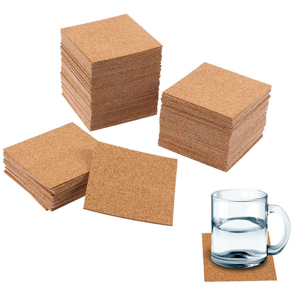 Posavasos de corcho cuadrado,  - Home Bar Supplies reseña y precio