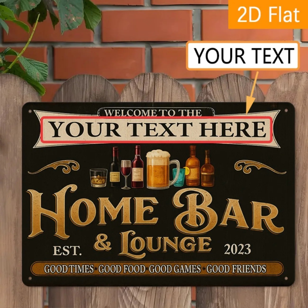 Letrero Metálico Personalizado - Home Bar Signs reseña y precio