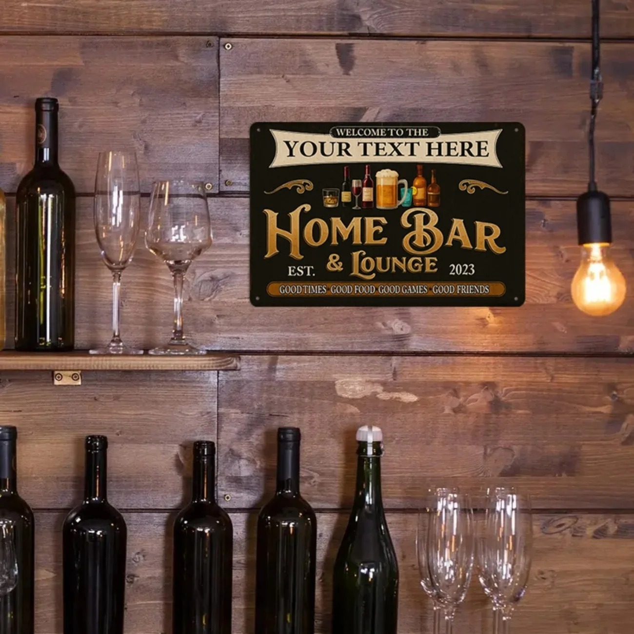 Letrero Metálico Personalizado - Home Bar Signs reseña y precio