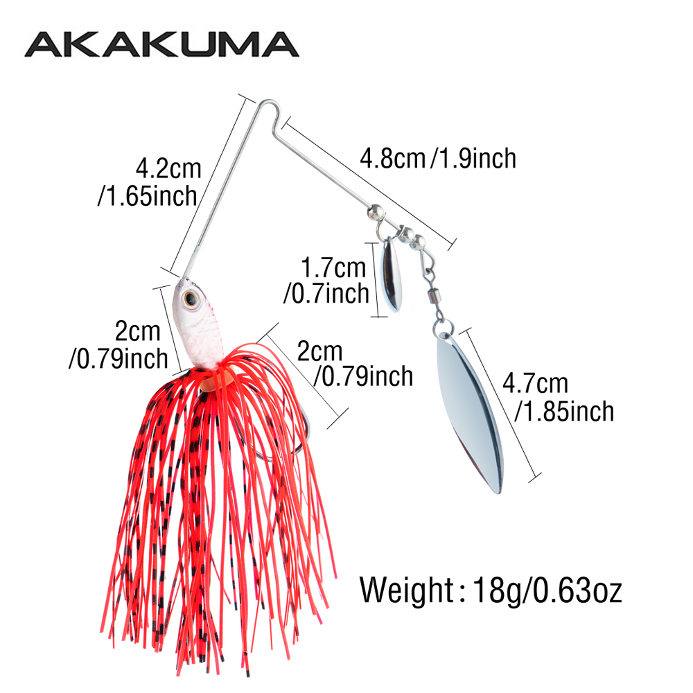 4 señuelos de pesca Spinnerbai - Jigger Double Sided reseña y precio