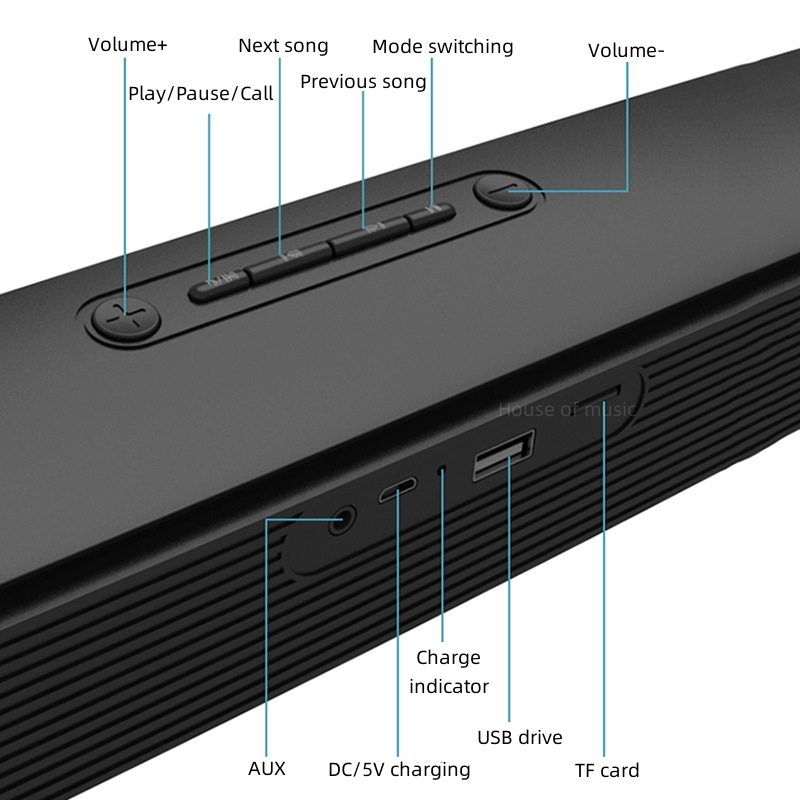 Barra de sonido con cable y ca - Home Bar And Theater reseña y precio