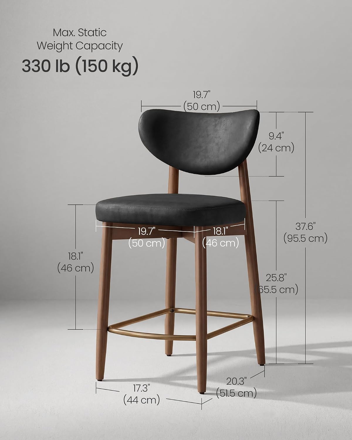 Juego de 2 taburetes de bar mo - Home Bar Seating reseña y precio