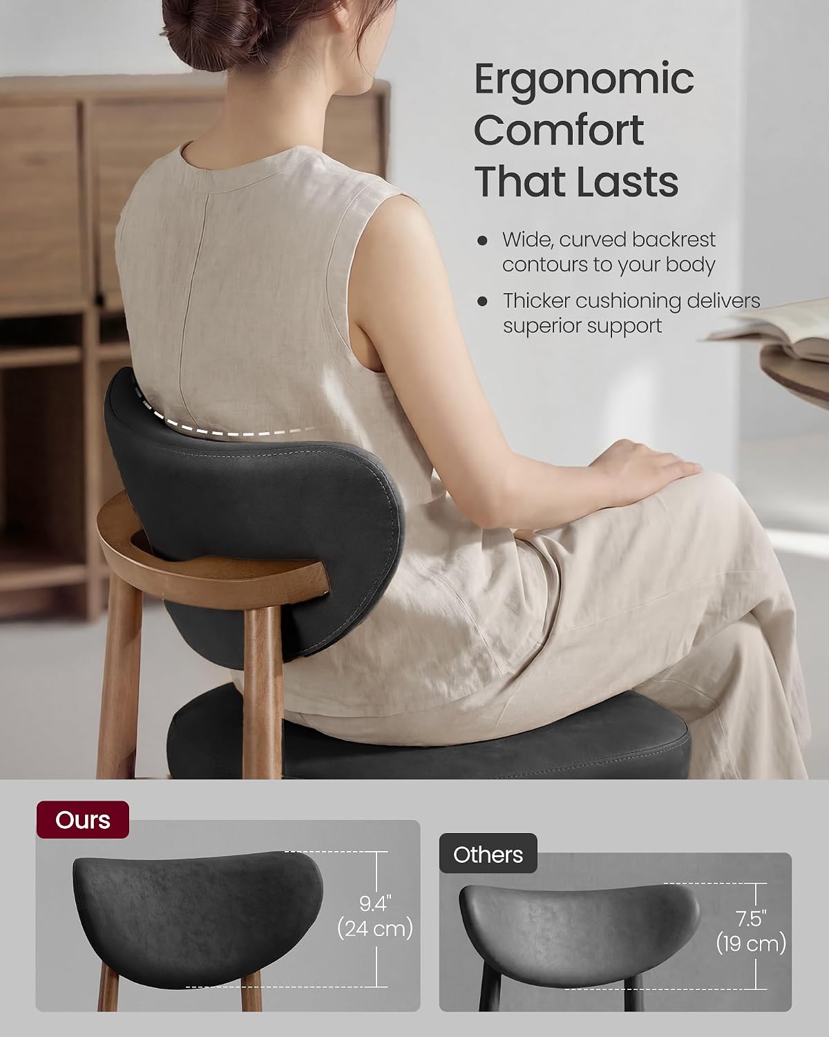Juego de 2 taburetes de bar mo - Home Bar Seating reseña y precio
