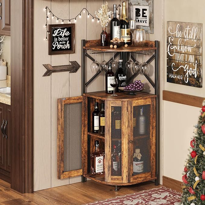 Mueble Bar Esquinero con Sopor - Home Bar And Cabinet reseña y precio