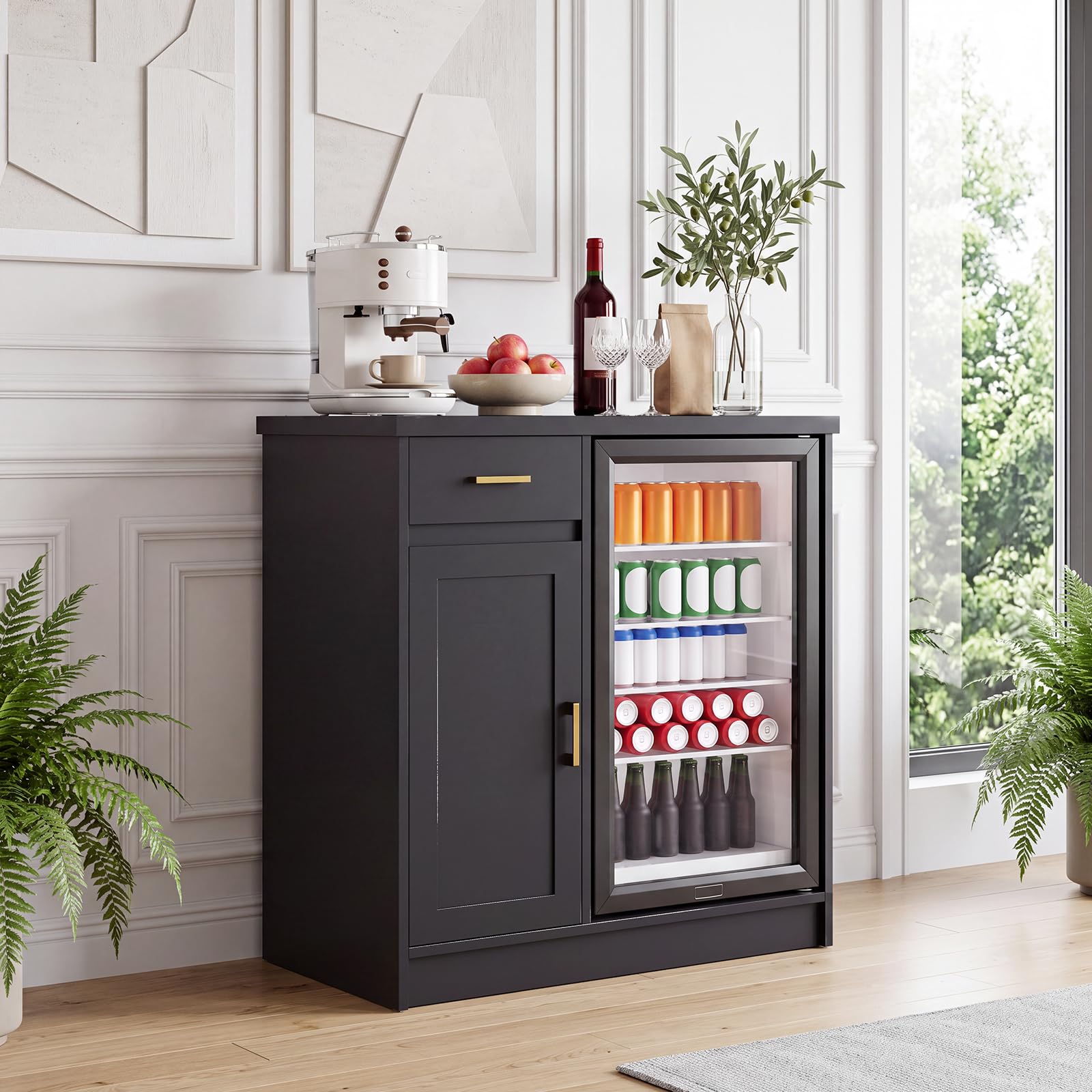 Mueble Bar de Vino Estilo Rúst - Home Bar And Cabinet reseña y precio