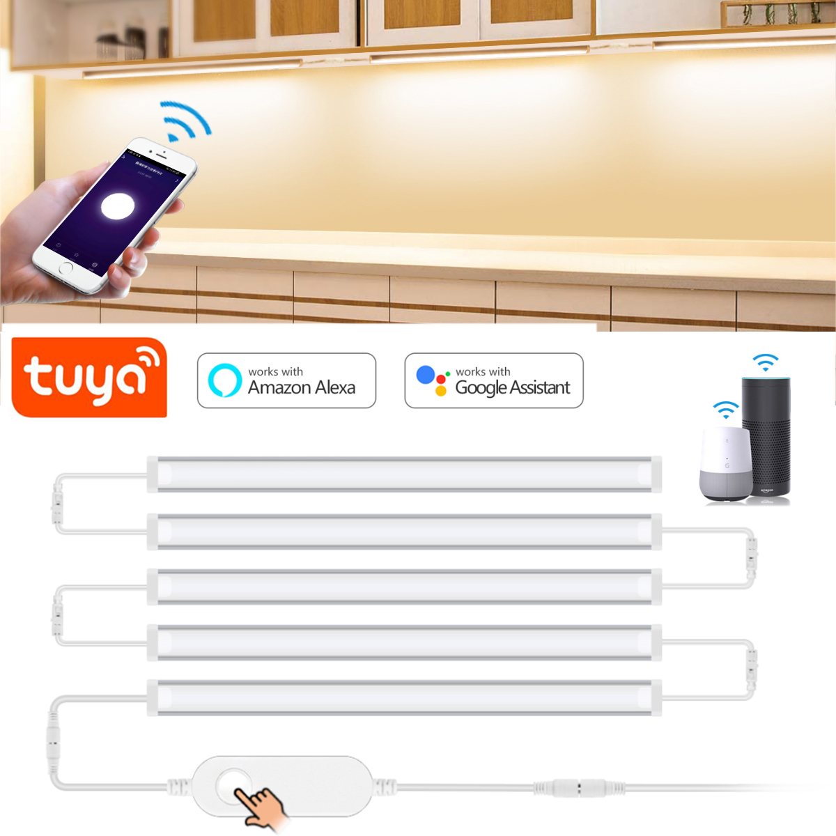 Lámpara LED inteligente para d - Home Bar And Cabinet reseña y precio