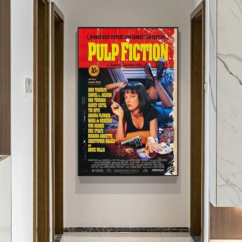 Pósteres de Pulp Fiction de pe - Home Bar And Theater reseña y precio