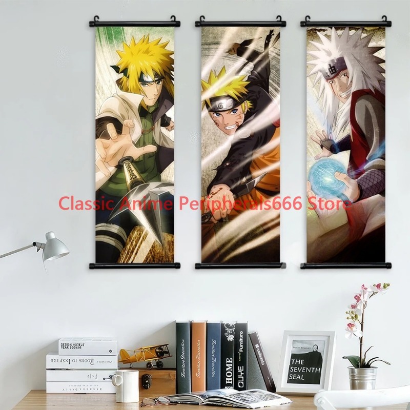 Pintura colgante de Naruto par - Home Bar Shelf reseña y precio