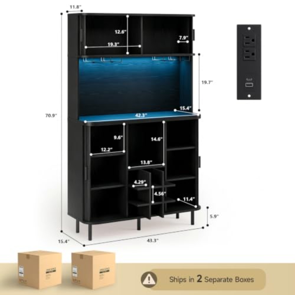 Mueble Bar para Vinos de 71 Pu - Home Bar And Cabinet reseña y precio