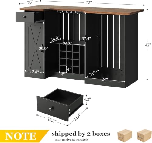 Mueble Bar para el Hogar de 72 - Home Bar And Cabinet reseña y precio