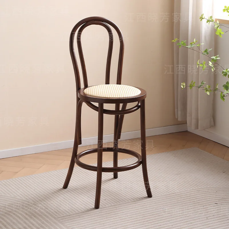 Silla de Barra Alta de Madera  - Home Bar Lounge reseña y precio