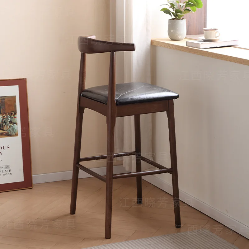 Silla de Barra Alta de Madera  - Home Bar Lounge reseña y precio