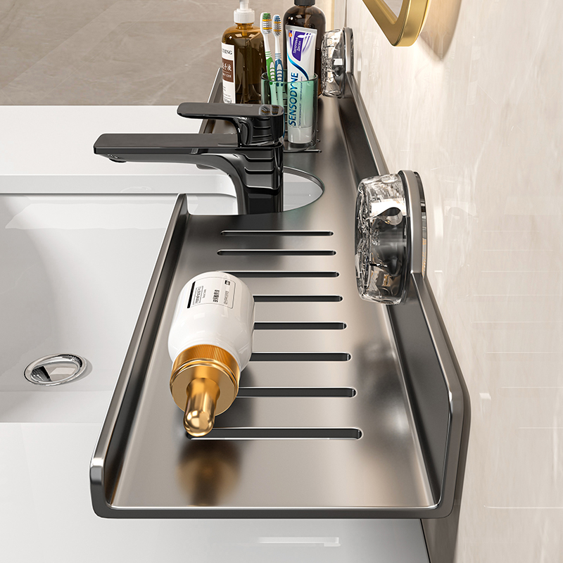 Estante de baño con ventosa pa - Home Bar Sink reseña y precio
