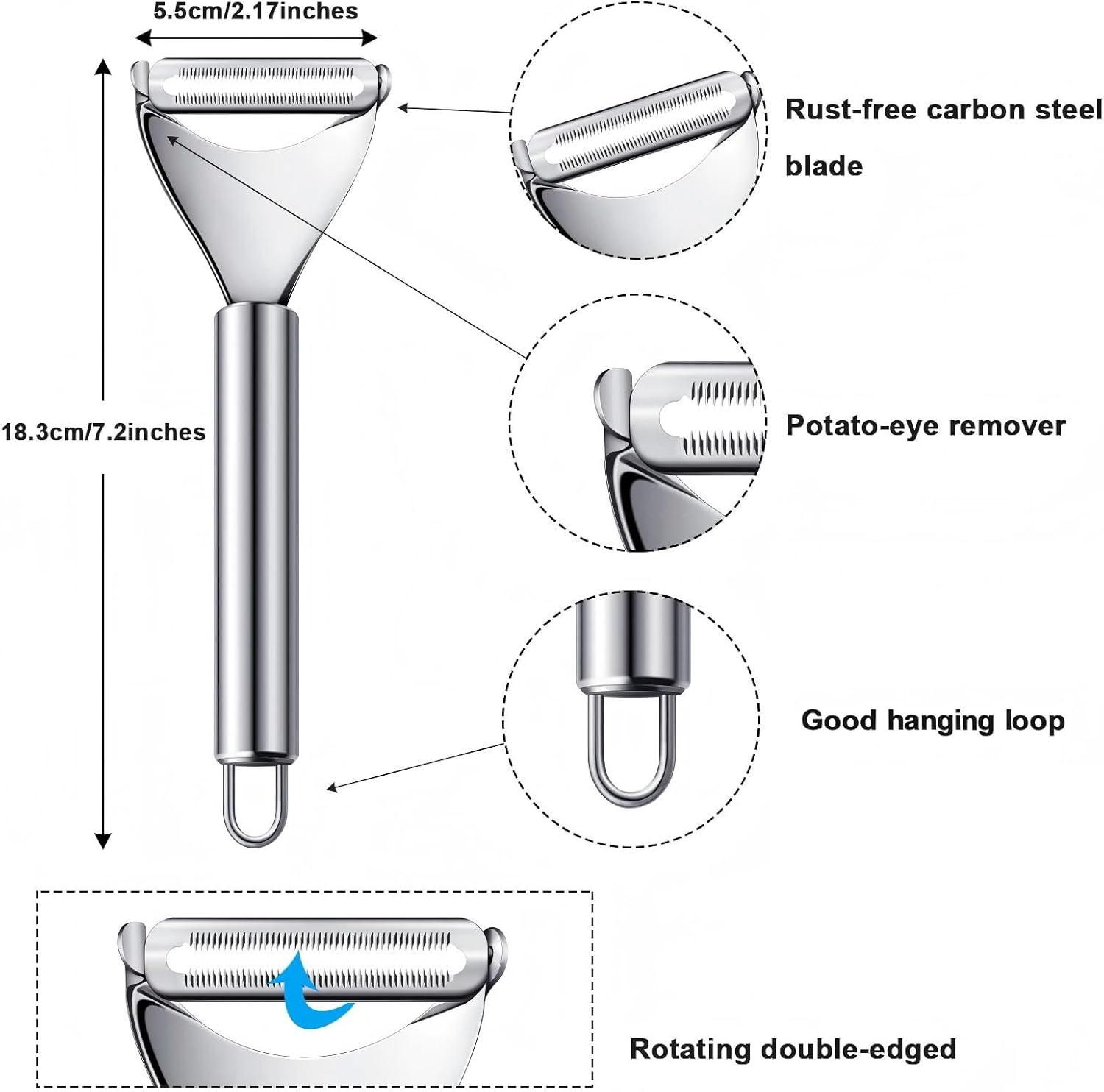 2 Piezas Pelador de Cítricos d - Peeler Channel Knife reseña y precio