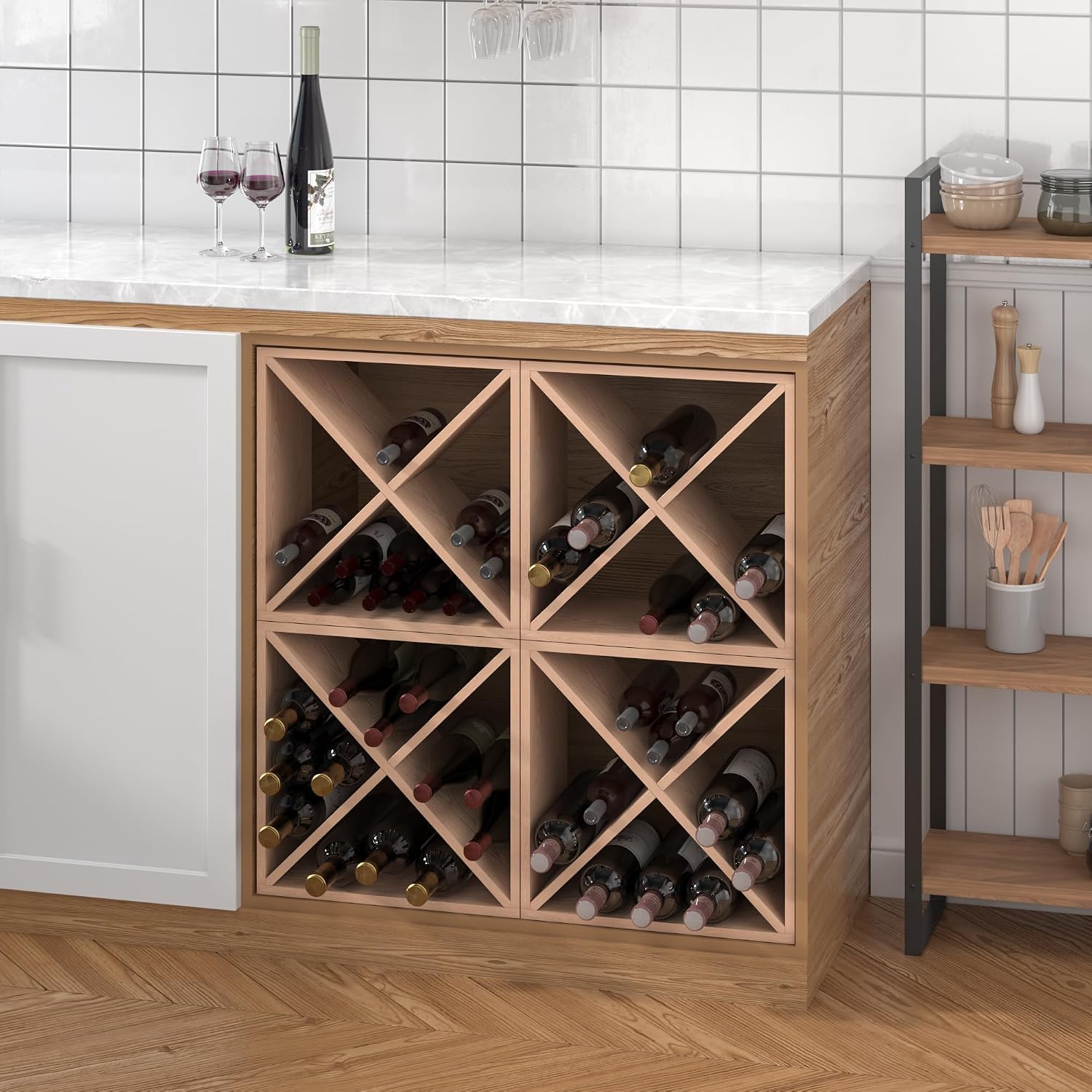 Estante para 96 Botellas de Vi - Home Bar Shelf reseña y precio