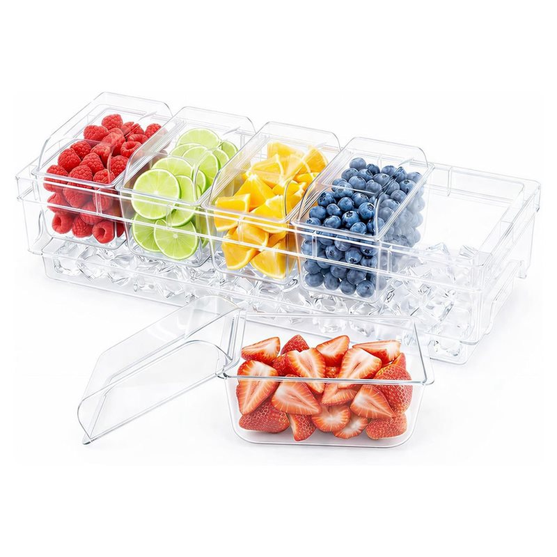 BAAR - Recipientes refrigerado - Garnish Tray Set reseña y precio