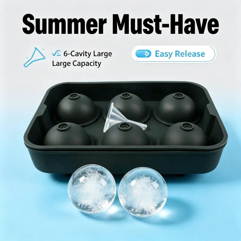 Molde para Hielo de 6 Cavidade - Ice Mold Sphere reseña y precio