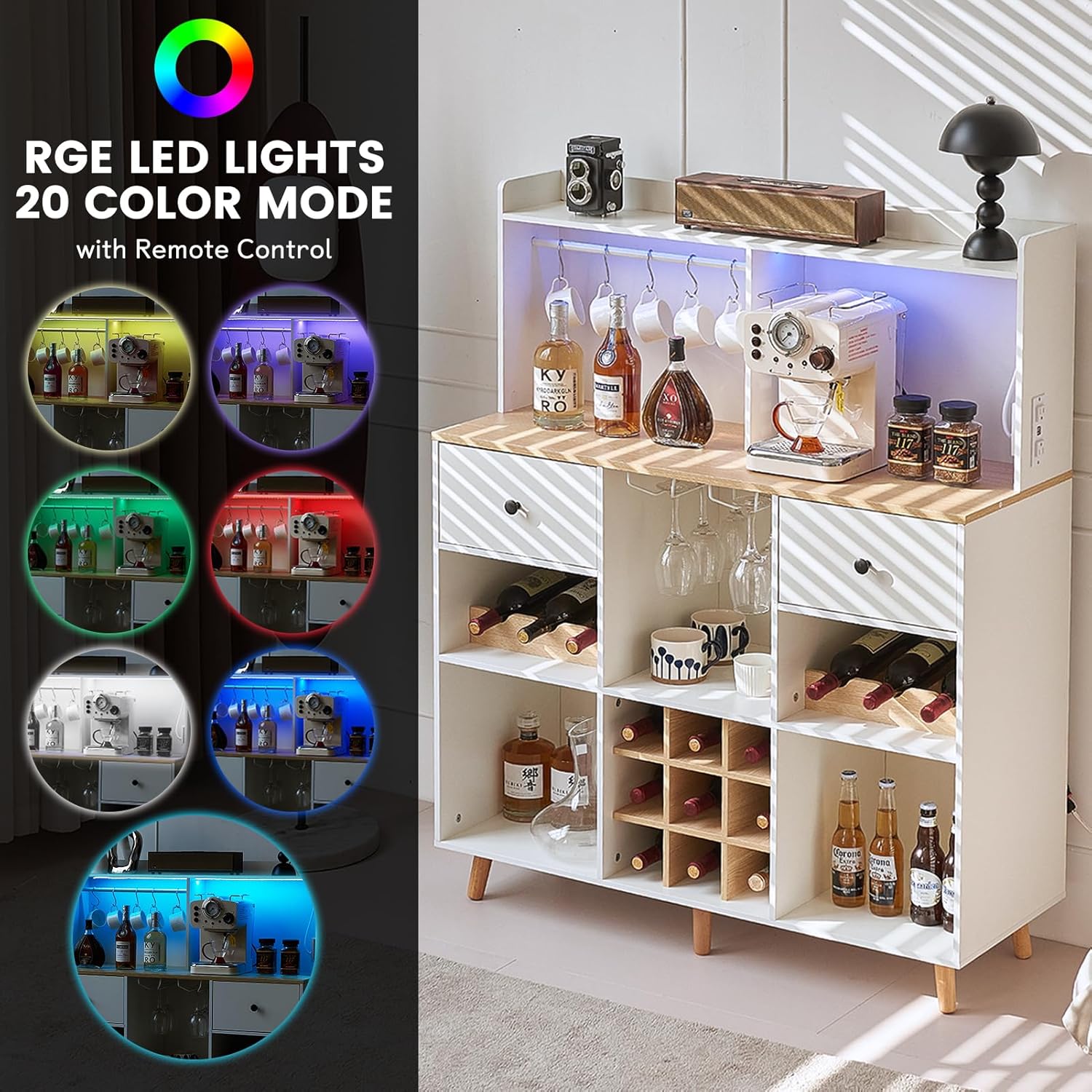 Mueble Bar para Vinos con Ench - Home Bar And Cabinet reseña y precio
