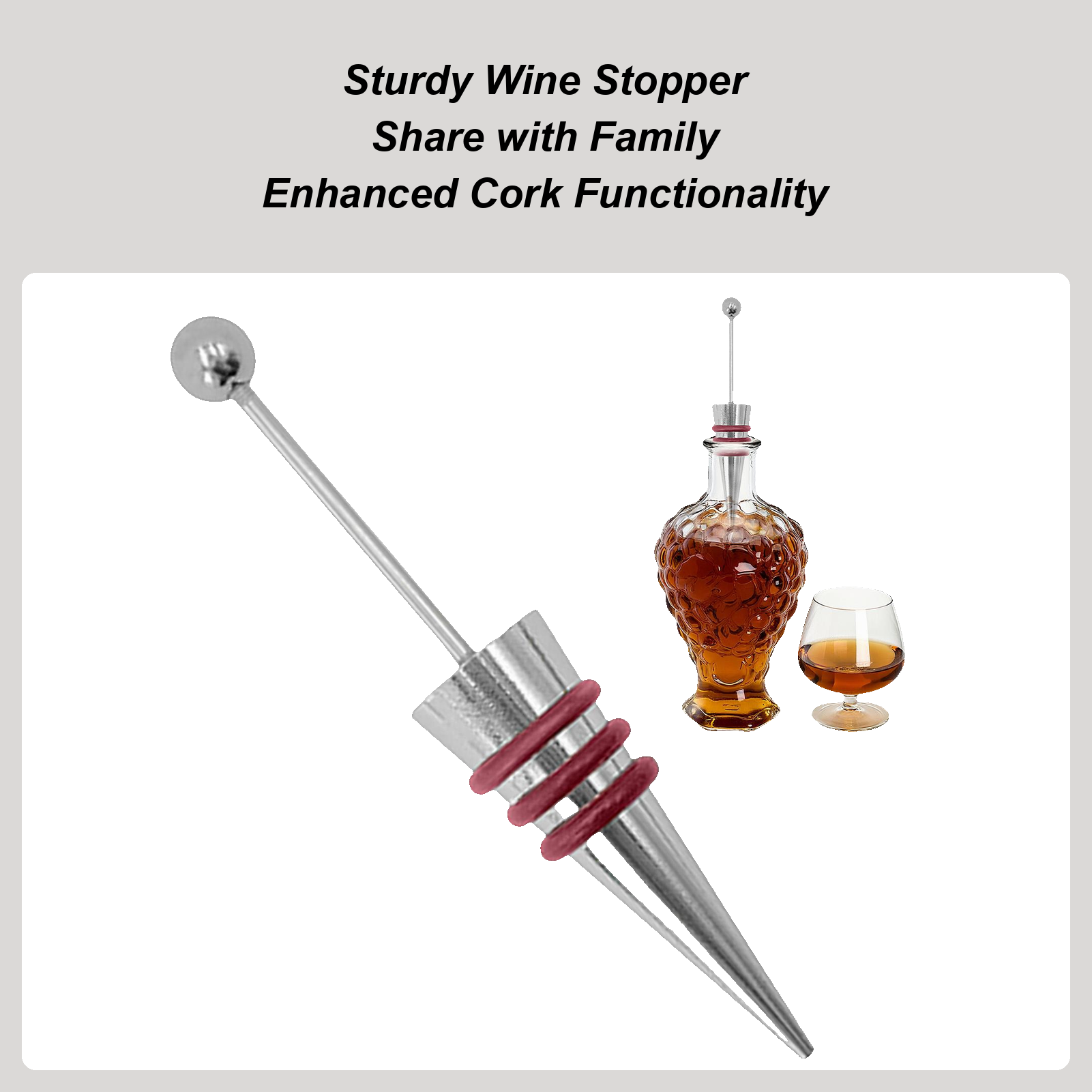 Tapón de vino de aleación de s - Home Bar Supplies reseña y precio