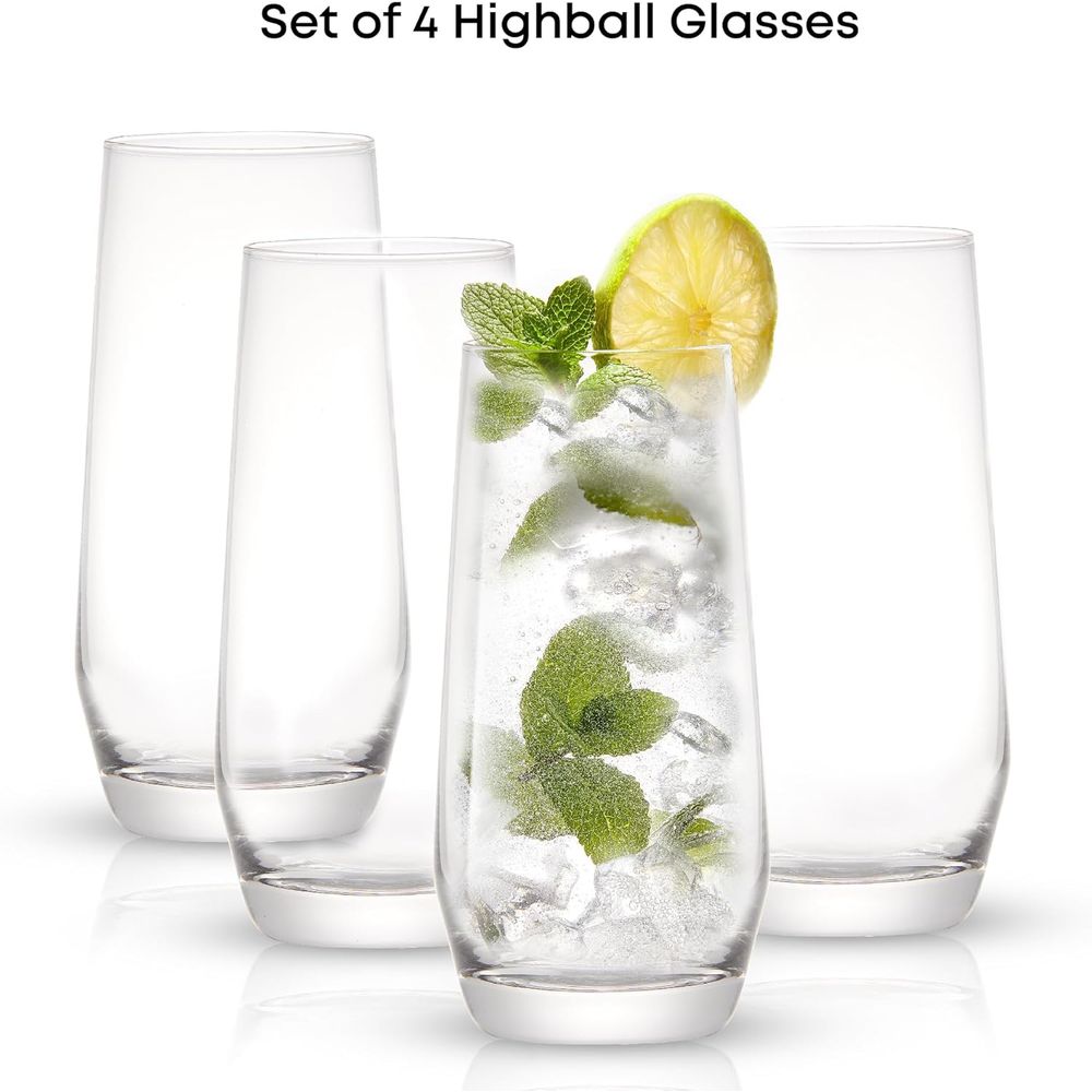 Juego de Vasos Highball de 18. - Highball Glass Set reseña y precio