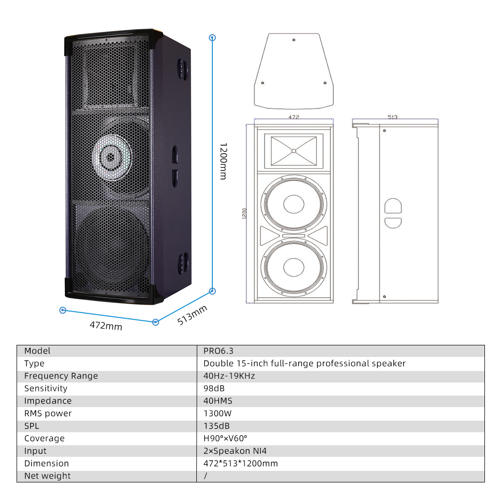 Nuevo Altavoz Lane PRO6.3 Negr - Home Bar And Theater reseña y precio
